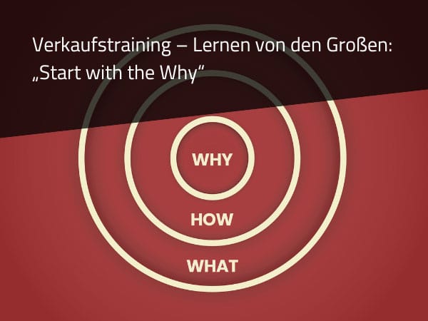 Verkaufstraining – Lernen von den Großen: „Start with the Why“